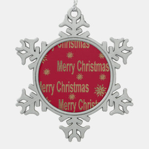 kerstcadeautje tin sneeuwvlok ornament