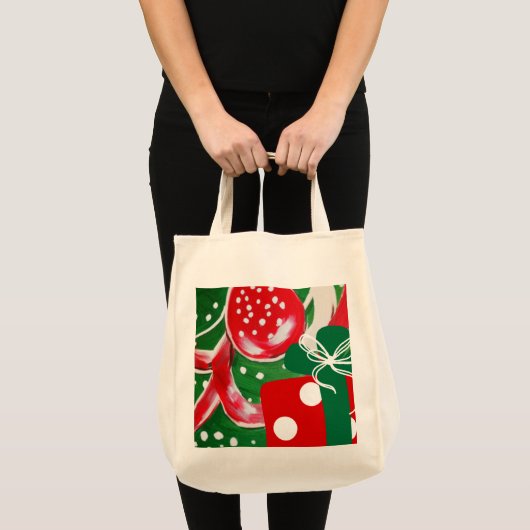kerstcadeautje tote bag (Voorkant (product))
