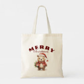 kerstcadeautje tote bag (Achterkant)