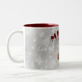 kerstcadeautje tweekleurige koffiemok (Links)