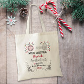 Kerstcadeautje van Santa Personalized Tote Bag