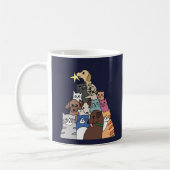 kerstcadeautje voor Cat Dog Pet lover Koffiemok (Links)