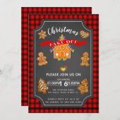 kerstcadeautje voor fundraiser-evenement kaart (Voorkant / Achterkant)