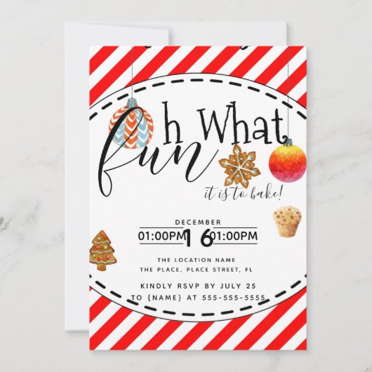 kerstcadeautje voor fundraiser-evenement kaart (Voorkant)