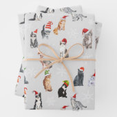 kerstcadeautje, Yuletide Xmas Pattern Inpakpapier Vel (In situ)