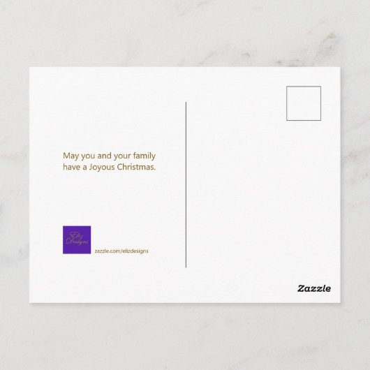 kerstcadeautjes Aangepaste serie Foto Briefkaart (Achterkant)