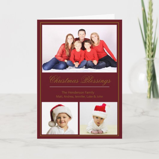 kerstcadeautjes Aangepaste serie Foto Kaart (Voorkant)