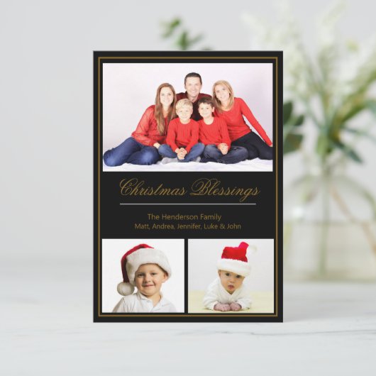 kerstcadeautjes Aangepaste serie Foto Kaart (Staand voorkant)