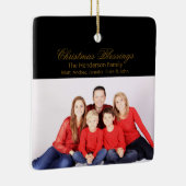 kerstcadeautjes Aangepaste serie Foto Keramisch Ornament (Rechts)