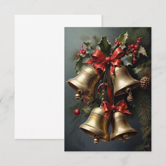 kerstcadeautjes bedankkaart (Voorkant / Achterkant)