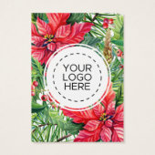 kerstcadeautjes bloemen die een visitekaartje verd (Achterkant)