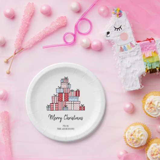 kerstcadeautjes Borden voor feestdagen Papieren Bordje (Feest)