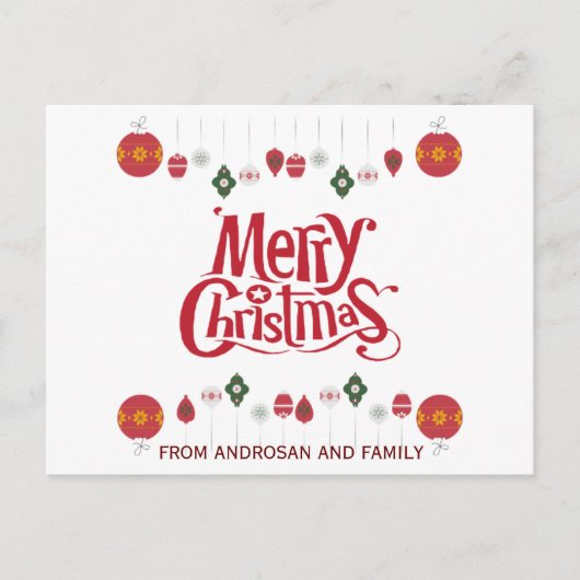 kerstcadeautjes Briefkaart (Voorkant)