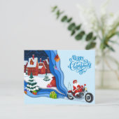 kerstcadeautjes briefkaart (Staand voorkant)