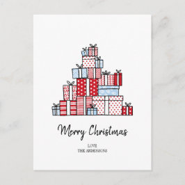 kerstcadeautjes Briefkaart