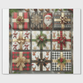 kerstcadeautjes cadeaupapier (Vlak)