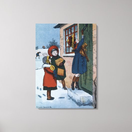 kerstcadeautjes canvas afdruk (Voorkant)