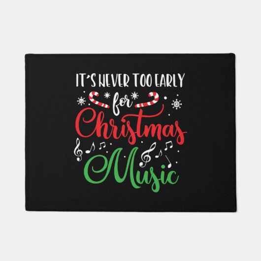 kerstcadeautjes Carol Holiday Music Lover Gift Deurmat (Voorkant)