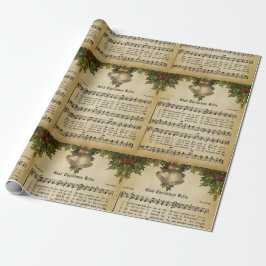  kerstcadeautjes Carol Script Print Cadeaupapier