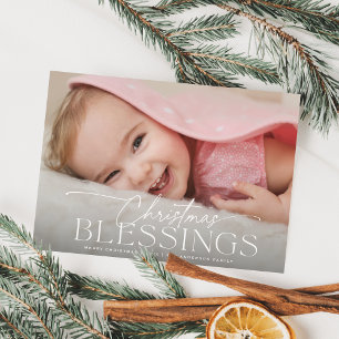 kerstcadeautjes Elegant Holiday Fotokaart Feestdagenkaart