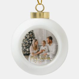 kerstcadeautjes Elegant Holiday Fotokaart Keramische Bal Ornament
