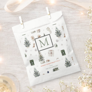 kerstcadeautjes en -bomen bedankzakje