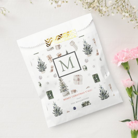 kerstcadeautjes en -bomen bedankzakje (Gezegeld)