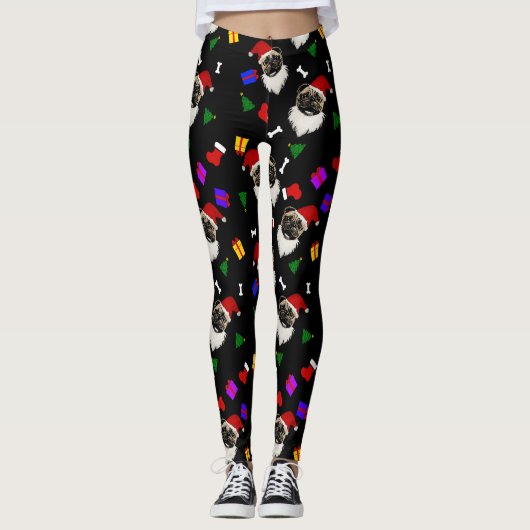 kerstcadeautjes en geschreeuw voor kerstkinderen leggings (Voorkant)