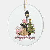 kerstcadeautjes en Kaarten Keramisch Ornament (Links)