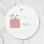 kerstcadeautjes en kersttassen bedankjes labels (Voorkant)