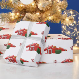 kerstcadeautjes en perminten cadeaupapier