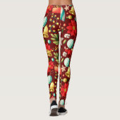 kerstcadeautjes en siervoorwerpen leggings (Achterkant)