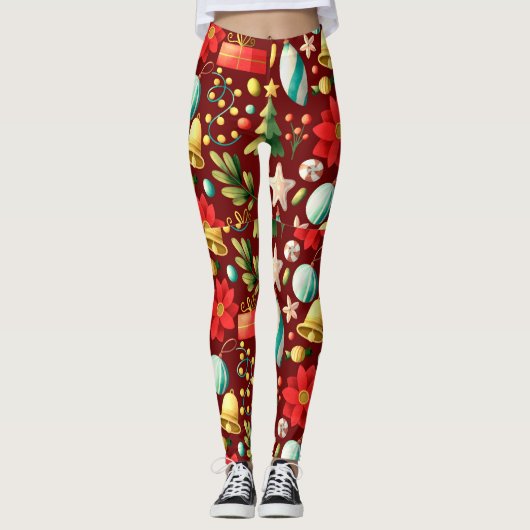 kerstcadeautjes en siervoorwerpen leggings (Voorkant)