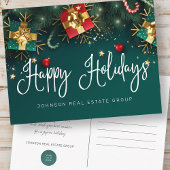 kerstcadeautjes en siervoorwerpen Prettige feestda Briefkaart