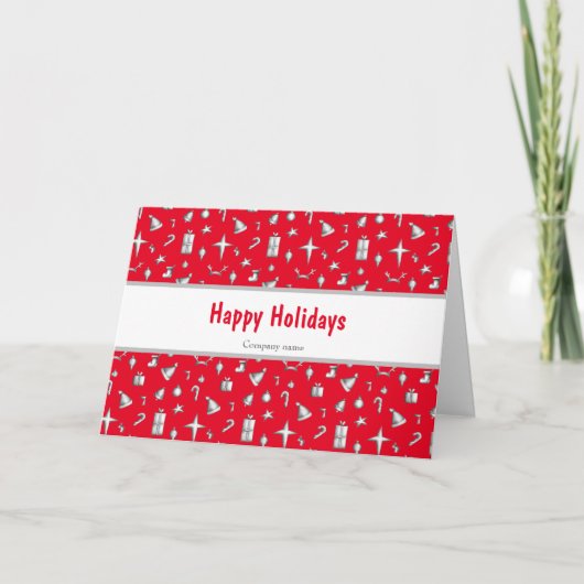 kerstcadeautjes en sterren geïllustreerd kaart (Voorkant)