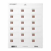 kerstcadeautjes en T - shirts Etiket (Full Sheet)
