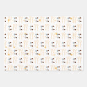 kerstcadeautjes engel-omslagpapier - jongens inpakpapier vel (Voorkant 3)