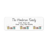 kerstcadeautjes etiket (Voorkant)