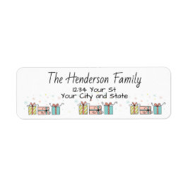 kerstcadeautjes etiket