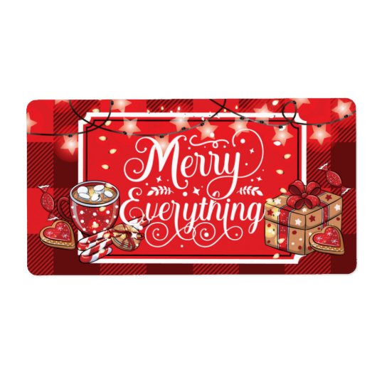 kerstcadeautjes etiket (Voorkant)