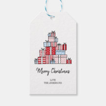 kerstcadeautjes feestdag cadeau Label