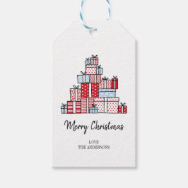 kerstcadeautjes feestdag cadeau Label Cadeaulabel