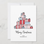 kerstcadeautjes feestdag Kaart (Voorkant)