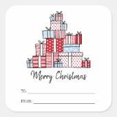 kerstcadeautjes feestdag Sticker (Voorkant)