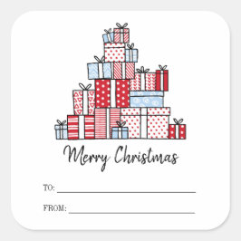 kerstcadeautjes feestdag Sticker
