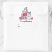 kerstcadeautjes feestdag Sticker (Tas)