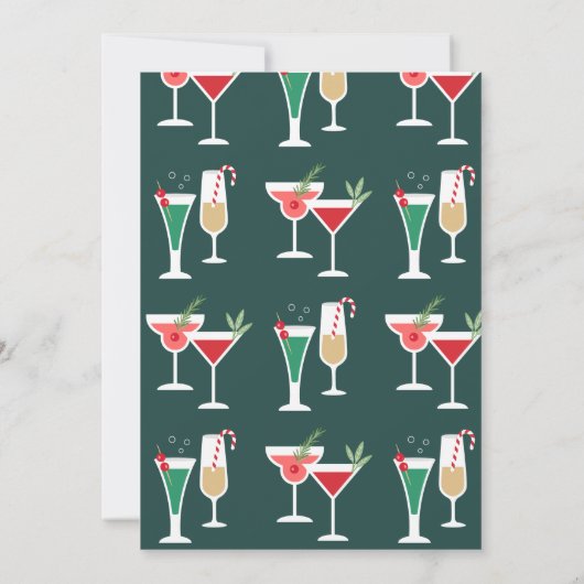 kerstcadeautjes feestdag uitnodiging (Achterkant)