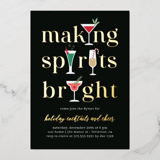 kerstcadeautjes feestdag uitnodiging (Voorkant)