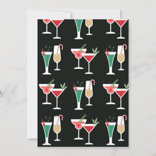 kerstcadeautjes feestdag uitnodiging (Achterkant)