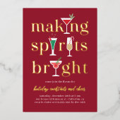 kerstcadeautjes feestdag uitnodiging (Voorkant)